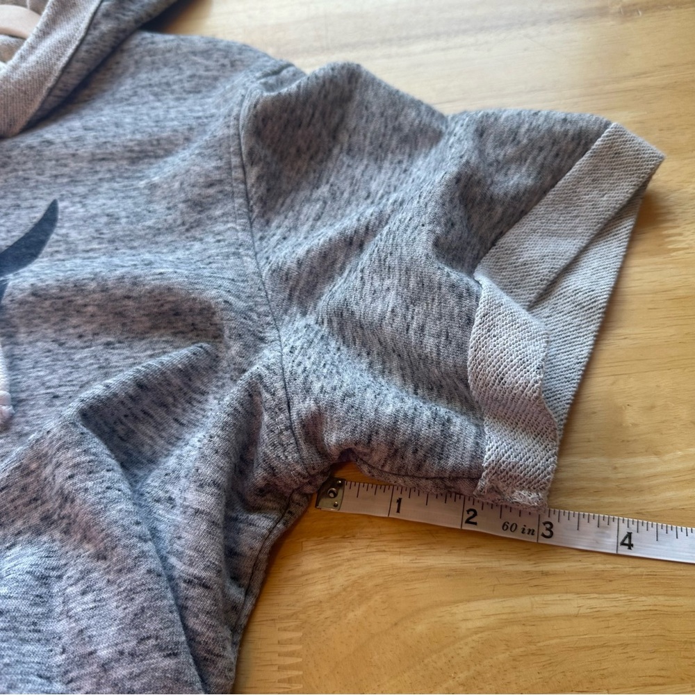 Under Armour Project Rock Short Sleeve Hoodie Gray Brahma Bull Logo Mens L Large - Picture 6 of 9
